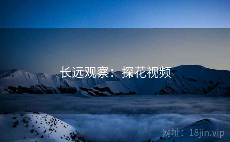 长远观察：探花视频