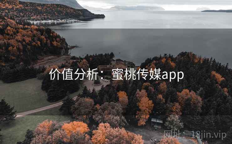 价值分析:蜜桃传媒app